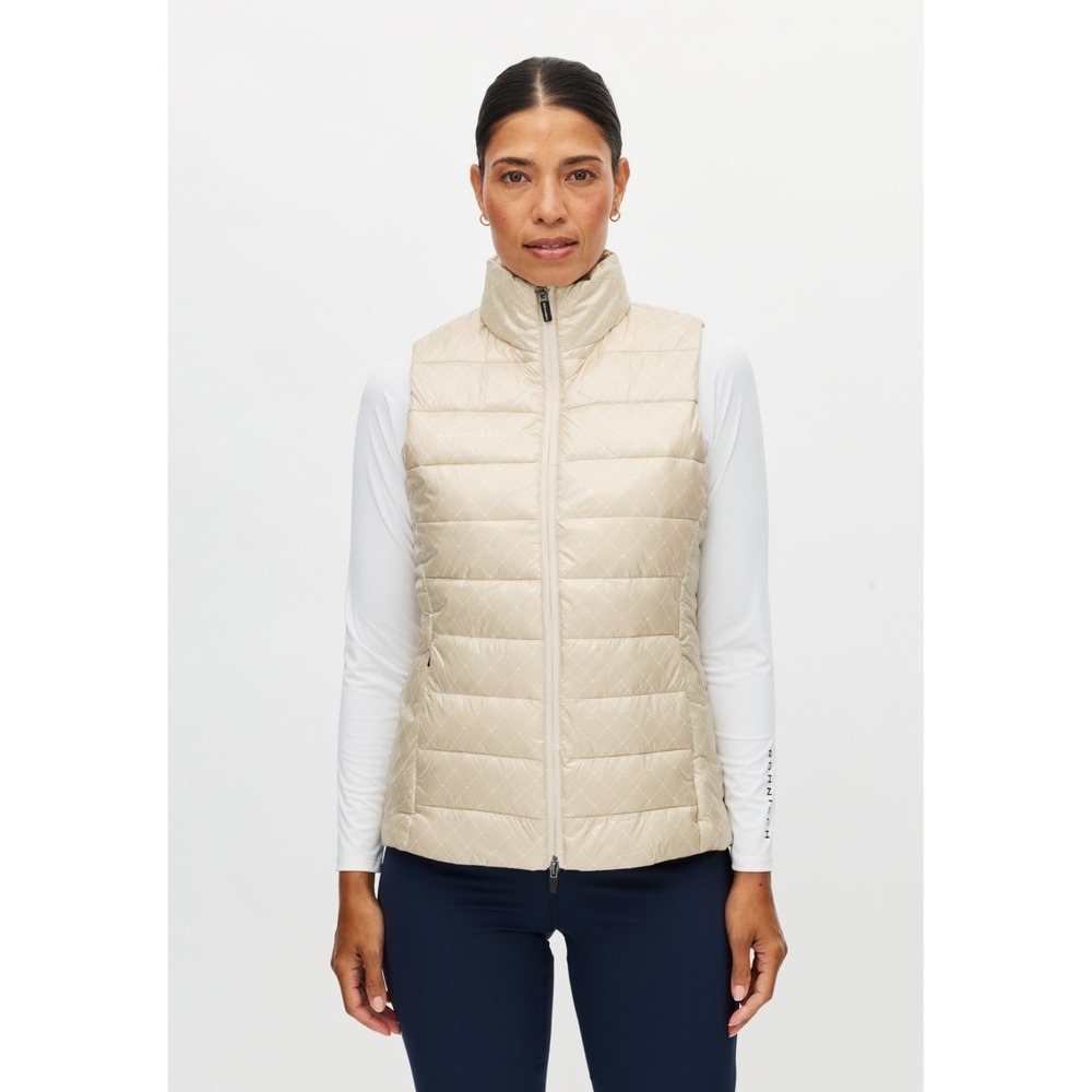 89th + Madison Quilted‎ Puffer 90 % Down Vest Lightweight Cloud Dancer Women's L